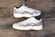 Jordan Air Jordan 11 Retro Low White Black Snakeskin Sneakers