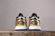 Jordan 1 Low Black Gold Sneakers CQ9447-700