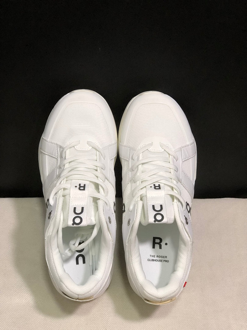 On The Roger Clubhouse Pro White Sneakers