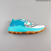 Saucony Endorphin Rift Trail Running Shoes, White and Teal