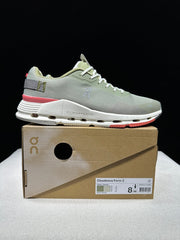 On Cloudnova Form 2 Sneakers in Green and Coral