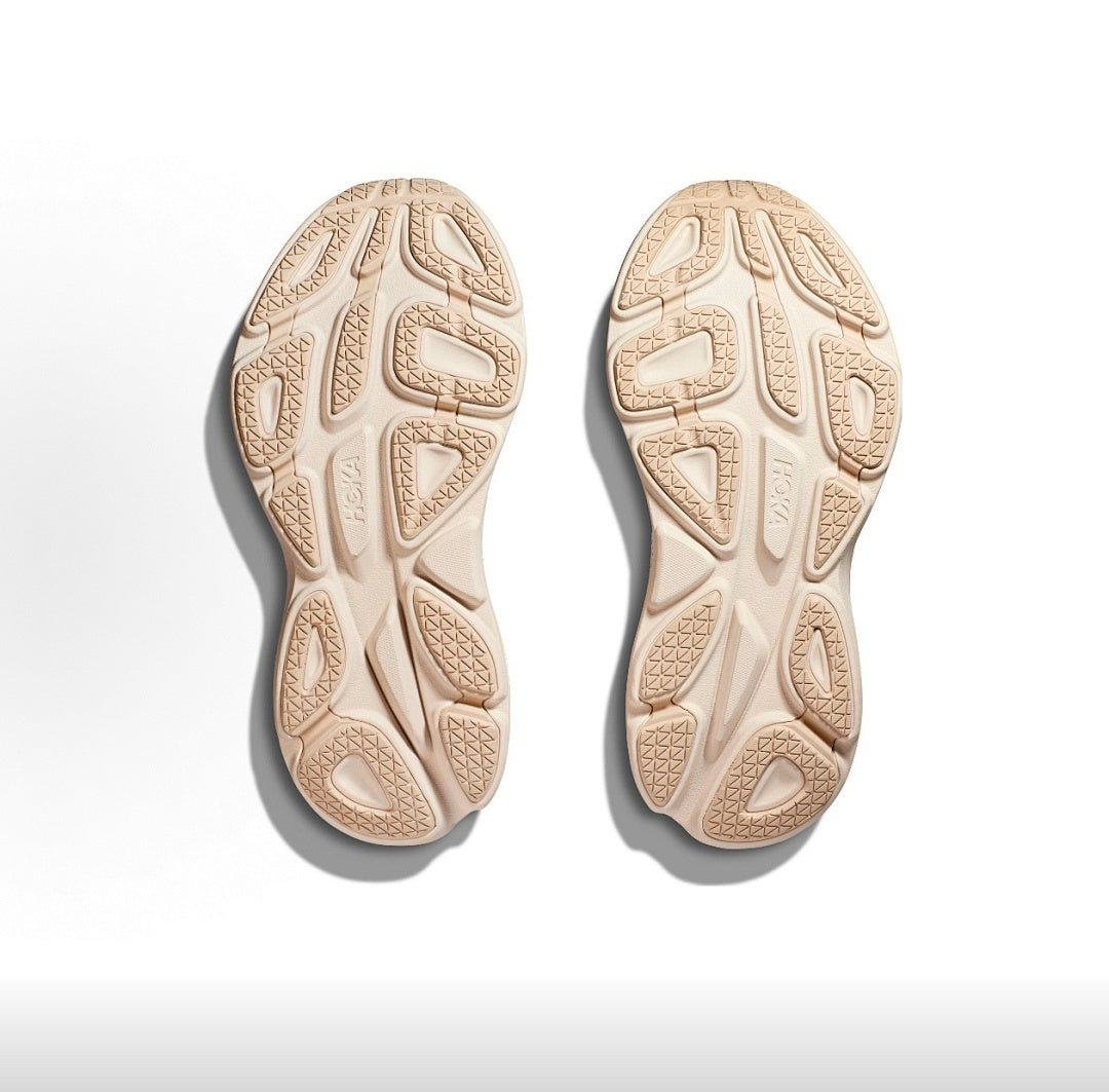 HOKA Bondi 8 Running Shoes in Beige Brown