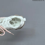 GGCC Chunky Low-Top Sneakers in White and Lime