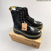 Dr. Martens 1057 Black Platform Lace-Up Boots