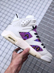 Jordan Air Jordan 6 Quai 54 White Purple Sneakers