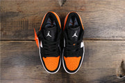 Jordan Air Jordan 1 Low Black White Orange Sneakers 553558-128