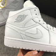 Air Jordan 1 Mid White Sneakers