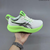 ASICS Gel-Nimbus 28 Running Shoes White Neon Green