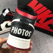 Air Jordan 1 High OG Black White Red Sneakers