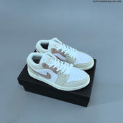 Nike Air Jordan 1 Low Sneakers, White and Color-Accent Styles