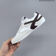 Miu Miu Women's White and Gray Lace-Up Sneakers
