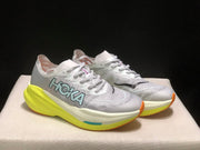 HOKA Mach X 2 Running Shoes, Gray and Neon Yellow