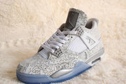 Jordan Air Jordan 4 Laser 5LAB4 White and Blue Sneakers