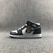 Jordan 1 Mid What The Obsidian Sneakers 554724-174