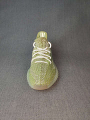 Yeezy 350 V2 Knit Sneakers in Olive Green and Cream