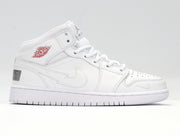 Jordan 1 High White Basketball Sneakers CW7589-100