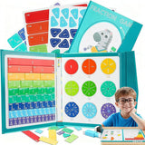 Wooden Magnetic Fraction for Grade 3+ Math Learning