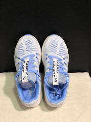 On Cloudsurfer Running Shoes, Heather White and Blue
