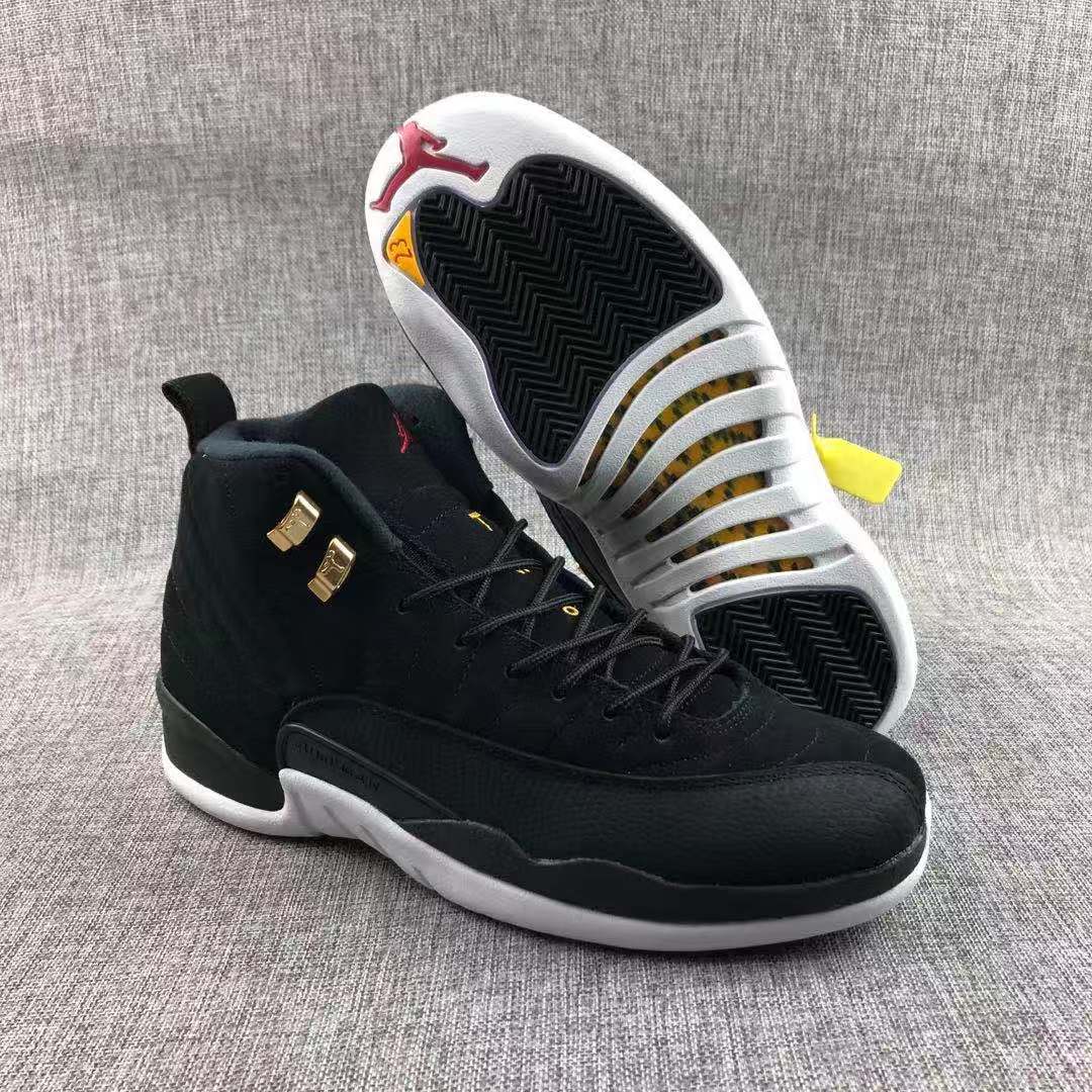 Jordan Air Jordan 12 Black Gold Sneakers 130690-017
