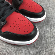 Air Jordan 1 Mid Sneakers in Red, Black and White