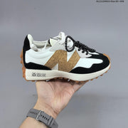 New Balance MS327KA1 Retro Lifestyle Sneakers, White and Black