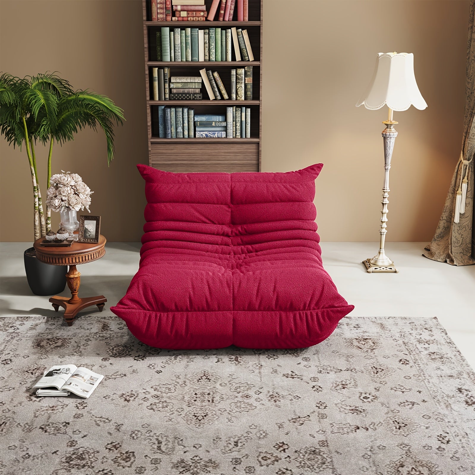 for CATERPILLAR Sofa, Modern Minimalist Style, Comfortable Lazy Sofa, Armless Cushion Floor Chair, Teddy Sofa Bed, Suitable for Various Room Types, Game Sofa, Balcony Tatami, Single - Double - Triple Sofa Bed, A Gift for Friends On Festivals.