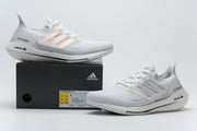 adidas UltraBoost 21 White Running Shoes FY0846