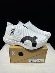 On Cloudboom Strike LS White Black Running Shoes