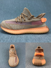 Yeezy 350 V2 Kids Sneakers in Beige and Orange