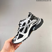 Balenciaga Runner Low-Top Sneakers in Black and White