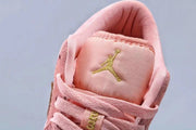 Jordan 1 Low Pink and Gold Women's Sneakers