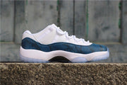 Air Jordan 11 Low Navy Snakeskin Sneakers