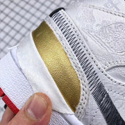 Jordan Air Jordan 1 Mid Edison Chen White Black Gold Sneakers