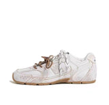 New Balance 550 Low-Top Sneakers in White and Tan