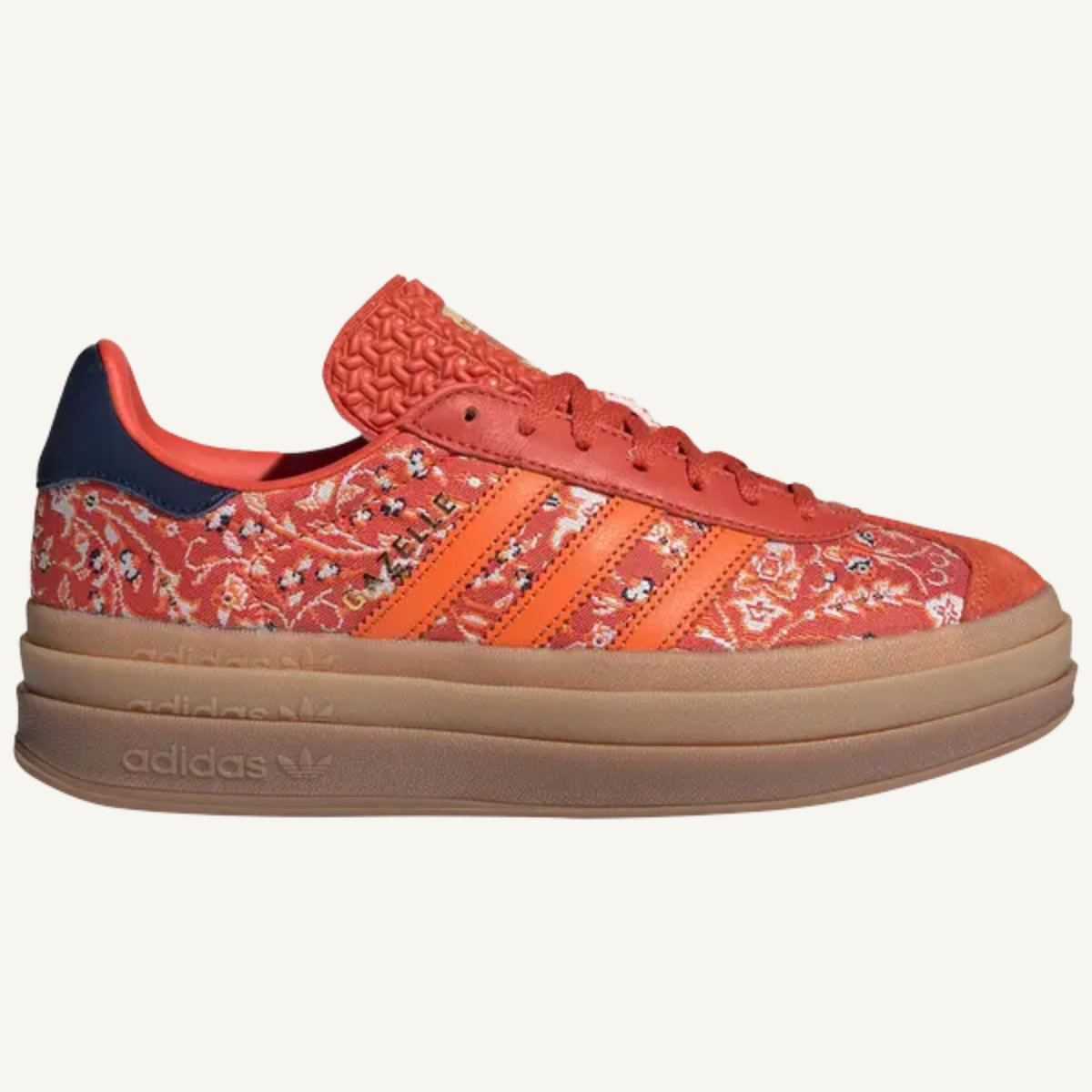 Adidas Originals Women's Orange/Red Gazelle Bold Sneakers, ID1425 (No Box)