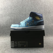 Air Jordan 1 Mid Sneakers Blue Cyan BV7446-400