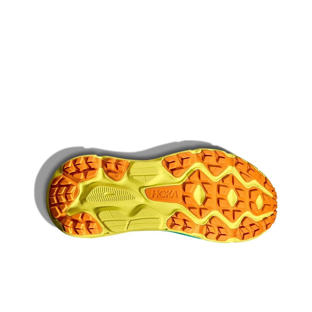 HOKA Challenger 7 Trail Running Shoes Blue Yellow