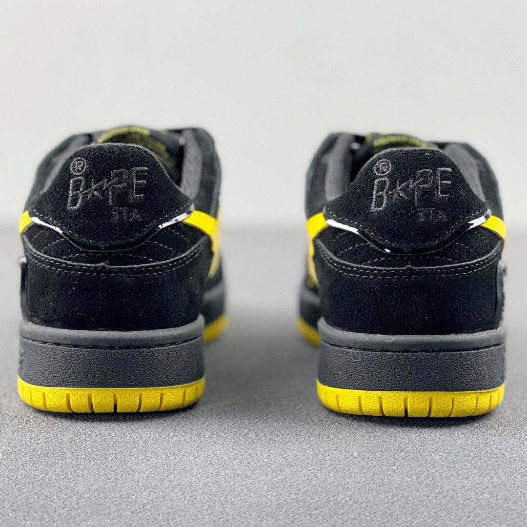 A Bathing Ape SK8 Sta Sneakers Black Yellow