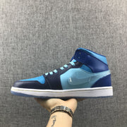 Air Jordan 1 Mid Sneakers Blue Cyan BV7446-400