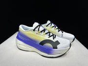 On Cloudboom Max Running Shoes, White Yellow Purple