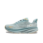 HOKA Clifton 9 Running Shoes – Mint and Yellow