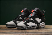 Air Jordan 6 Paris Sneakers in Black, Grey and Bright Red