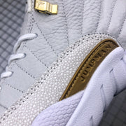 Air Jordan 12 OVO White Gold Sneakers 873864-102