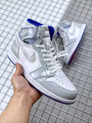 Jordan Air Jordan 1 High Zoom R2T Sneakers White Grey Blue