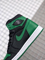 Air Jordan 1 High Pine Green Black Sneakers 555088-030