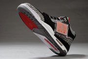 Jordan Air Jordan 3 Black Grey Red High-Top Sneakers