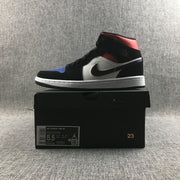 Air Jordan 1 Mid SE Black Purple Yellow Sneakers 852542-005