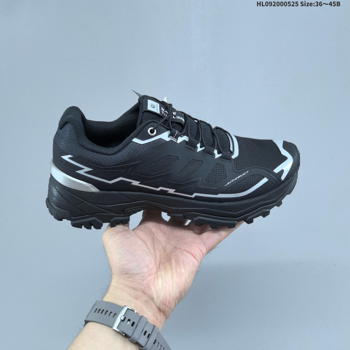 KAILAS Expedition Low-Cut Hiking Shoes, Black