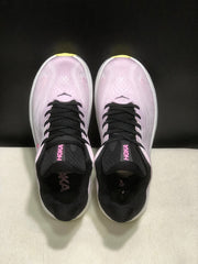 HOKA Clifton 10 Running Shoes in Pink and White