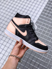 Air Jordan 1 High OG Crimson Tint Sneakers Black Pink
